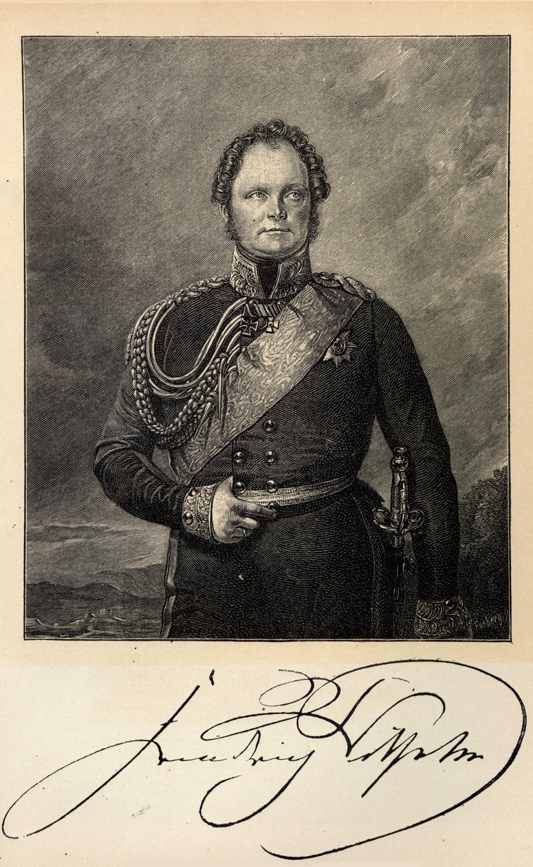 Porträt von König Friedrich Wilhelm IV. von Preußen 1795-1861 von Unbekannt