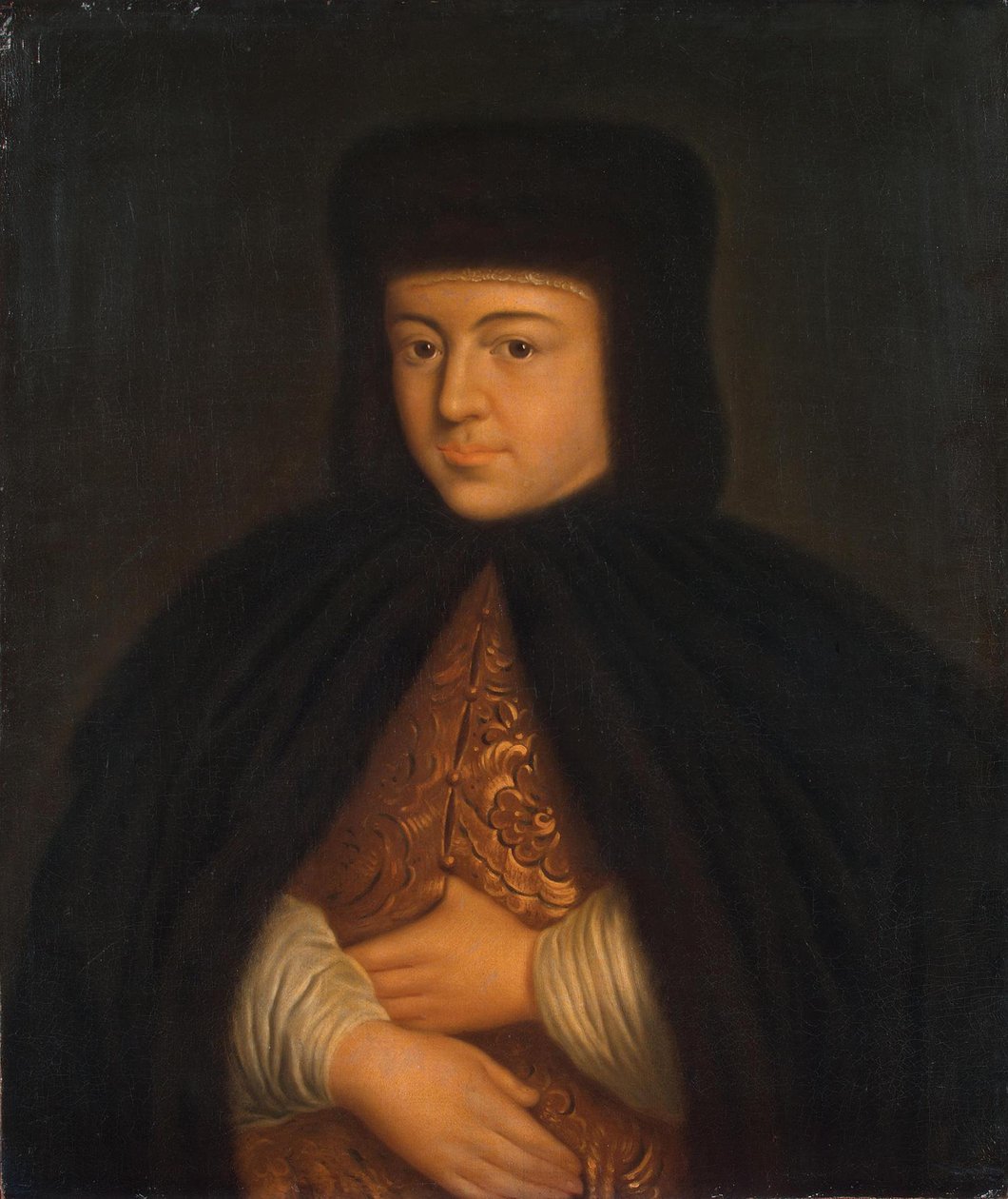 Porträt der Zarin Natalia Naryschkina 1651-1694, Ehefrau von Zar Alexei I. von Russland, erstes Drittel von Unbekannt