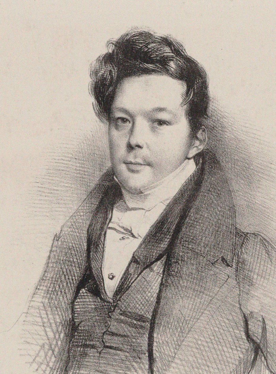 Porträt des Komponisten Auguste-Mathieu Panseron 1796-1859, 1820 von Unbekannt