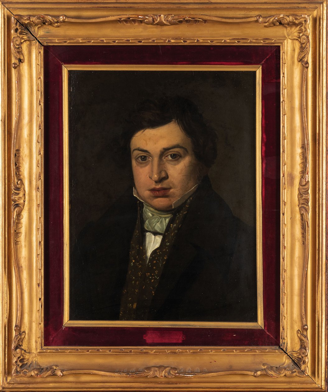 Porträt des Komponisten Gioachino Antonio Rossini 1792-1868 von Unbekannt