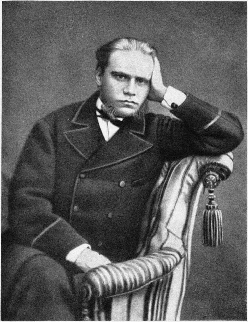 Porträt des Anwalts und Autors Anatoli Fjodorowitsch Koni 1844-1927, 1870er Jahre von Unbekannt