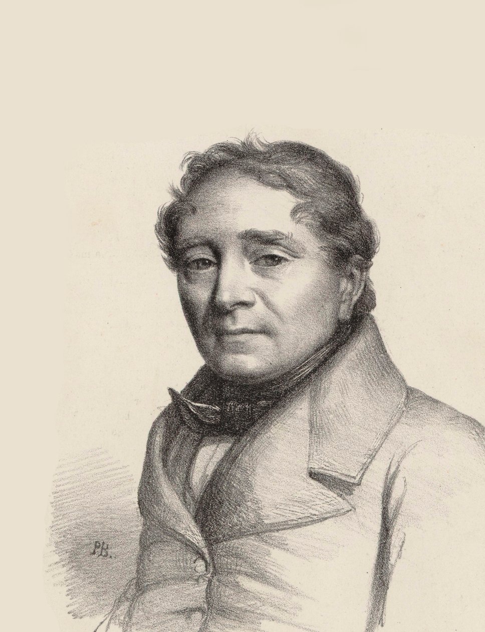 Porträt des Opernsängers Louis Antoine Eléonore Ponchard von Unbekannt