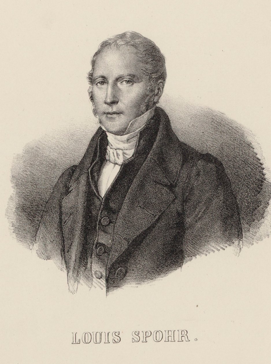 Porträt des Geigers und Komponisten Louis Spohr 1784-1859, ca. 1840 von Unbekannt