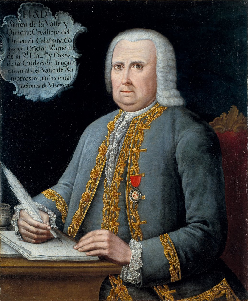 Porträts von Simon de la Valle y Cuadra von Unbekannt
