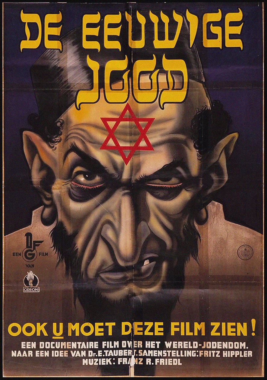 Plakat für den antisemitischen Film Der ewige Jude von Unbekannt