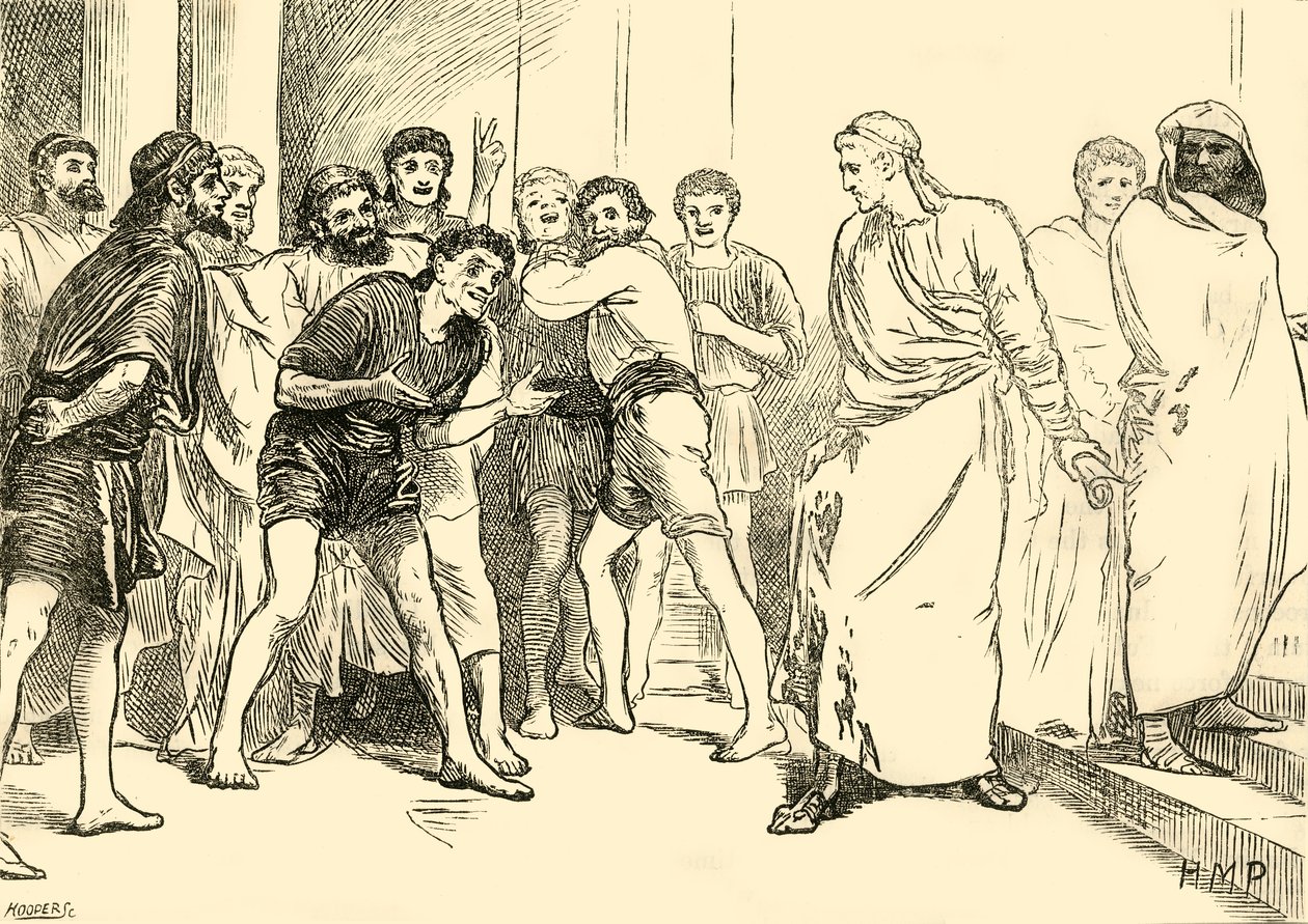 Posthumius im Theater von Tarent von Unbekannt