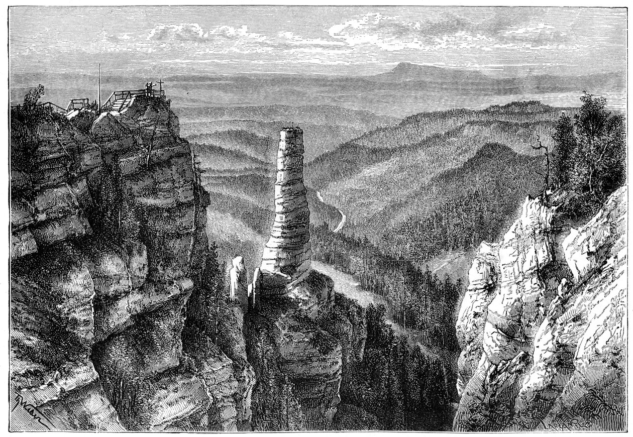 Prebischer Kogel, in der Sächsischen Schweiz, 1879 von Unbekannt