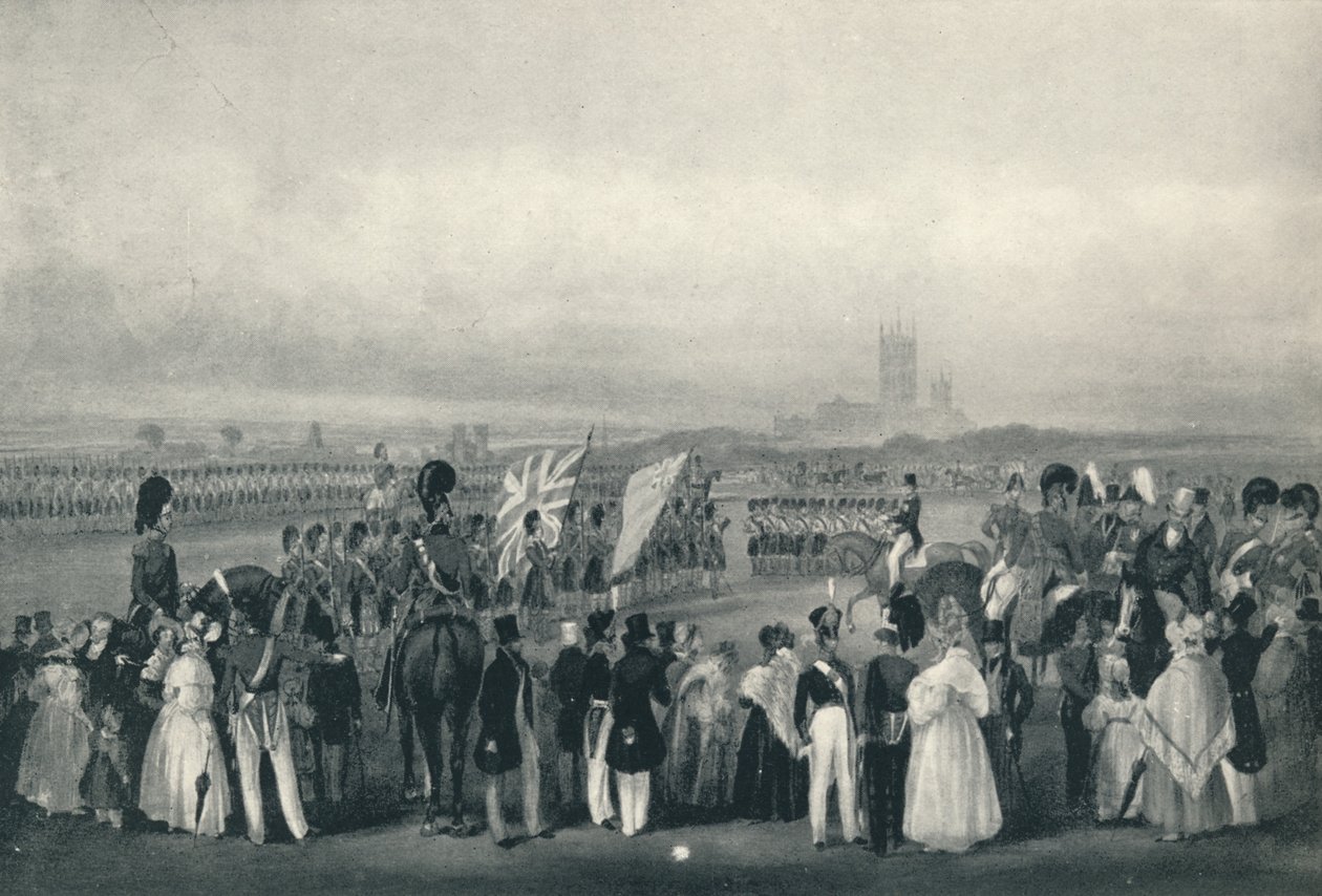 Präsentation neuer Farben an die 93. Highlander, 7. Oktober 1834, 1834, 1909 von Unbekannt