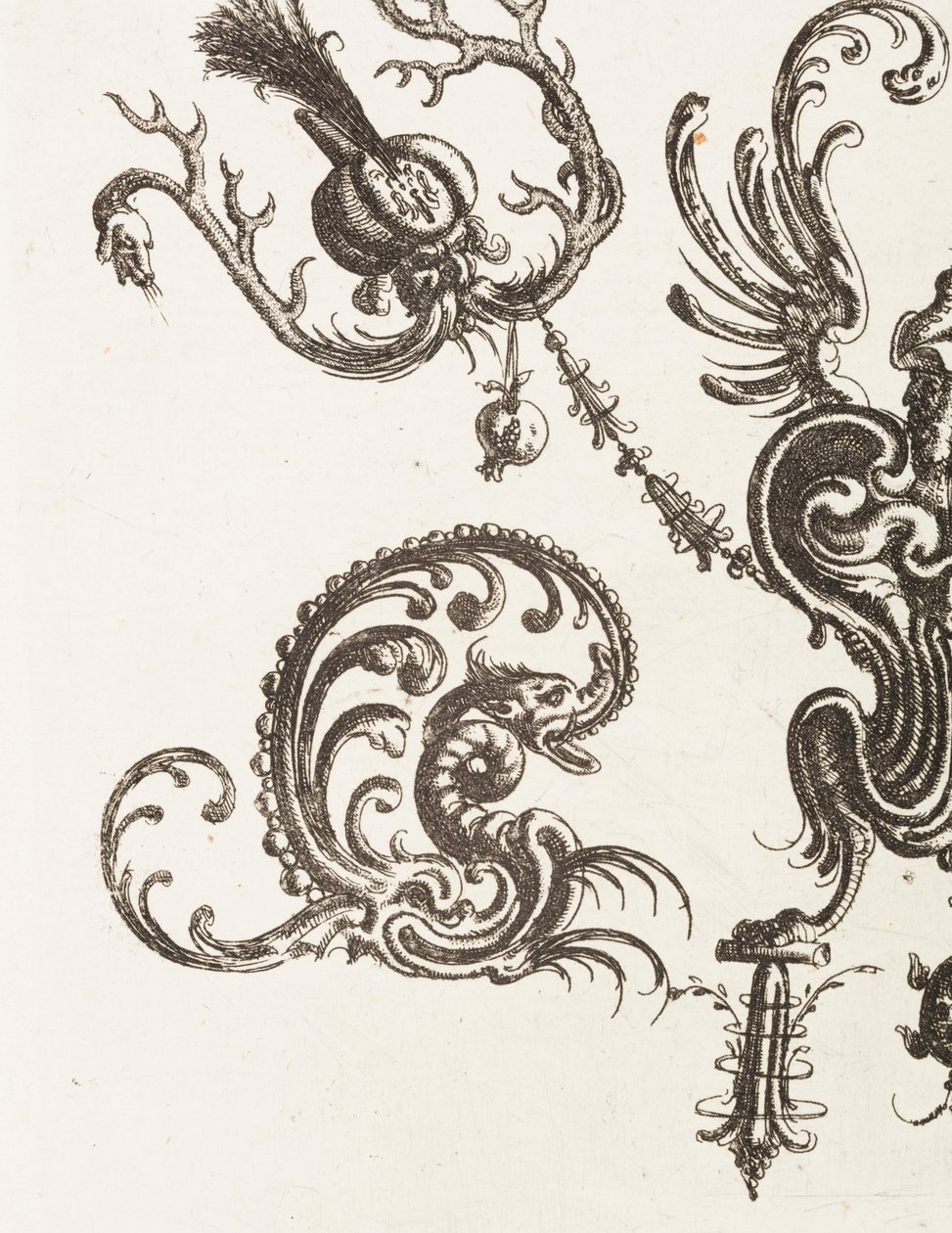 Platte 48, aus Neüw Grotteßken Buch (Neues Groteskenbuch), 1610 von Unbekannt