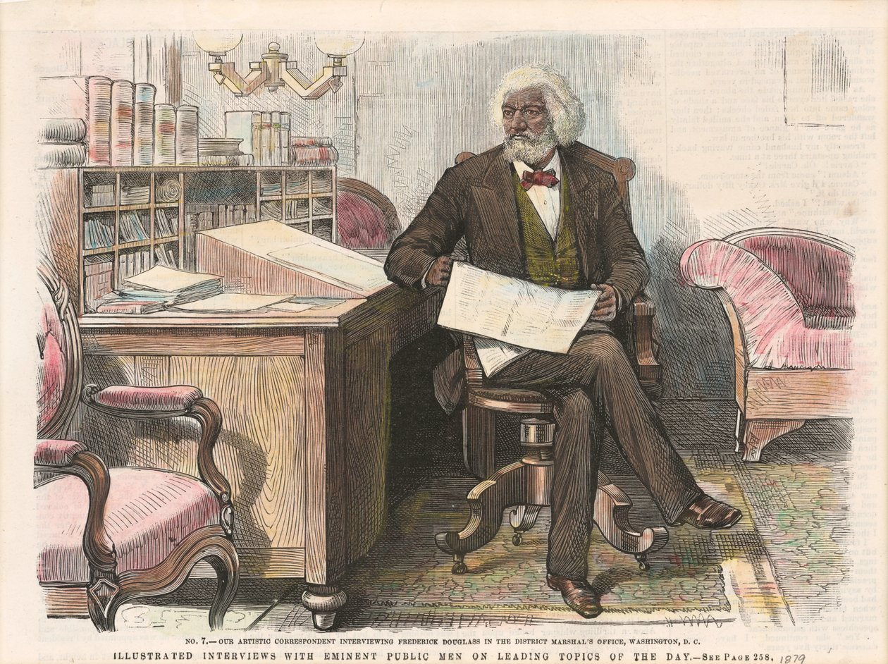 Druck von Frederick Douglass, ca. 1879 von Unbekannt