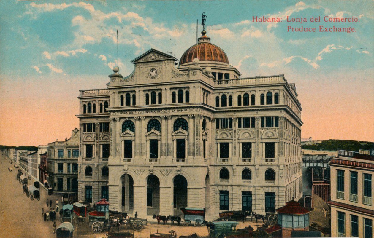 Warenbörse, Havanna, Kuba, um 1916 von Unbekannt