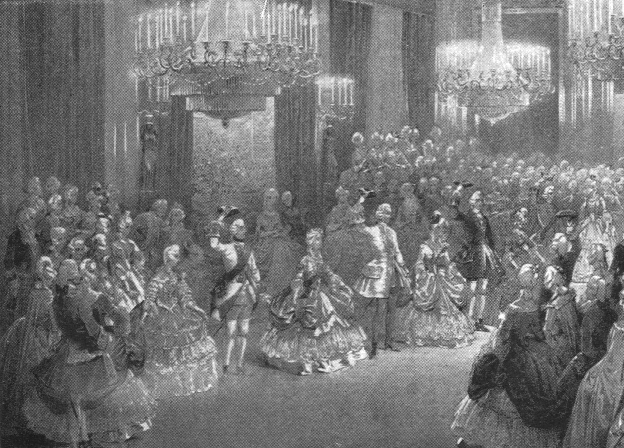 Kostümball von Königin Victoria im Buckingham Palace, 6. Januar 1845, 1901 von Unbekannt