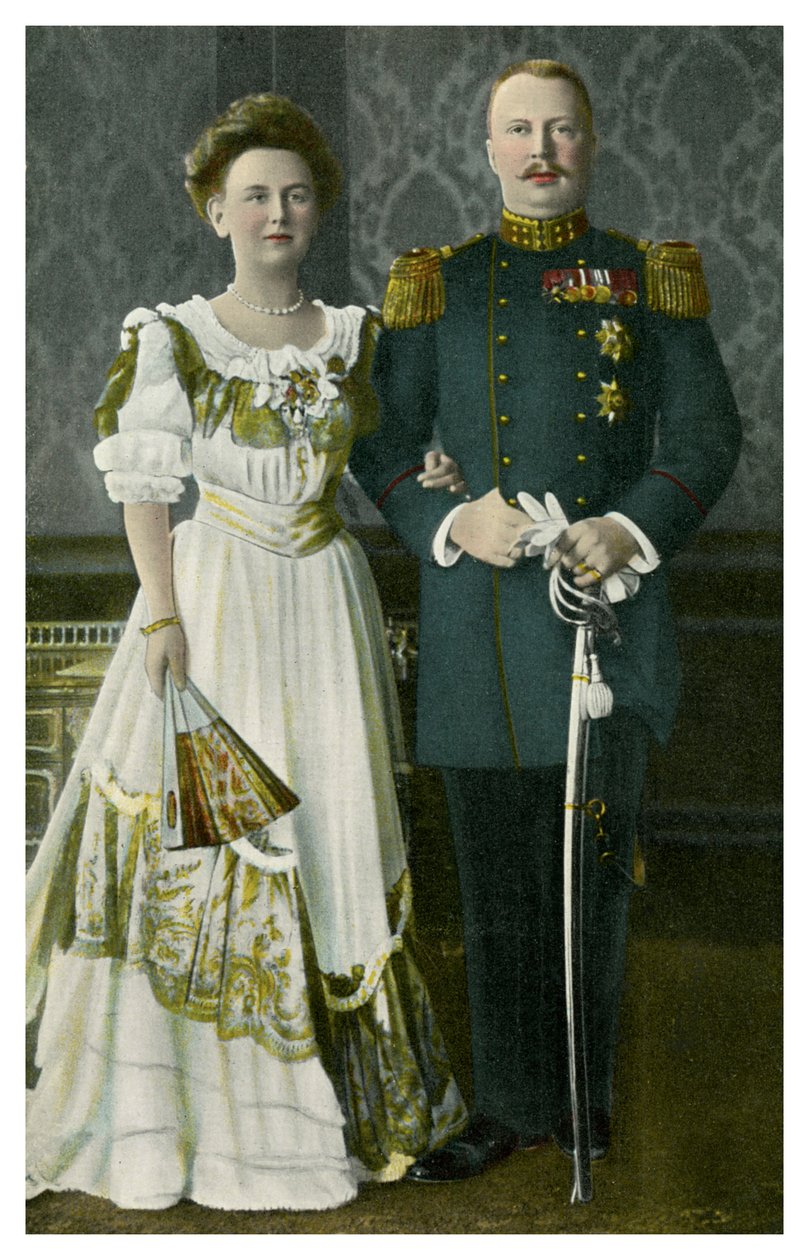 Königin Wilhelmina und Prinz Heinrich der Niederlande, um 1900-1910 von Unbekannt