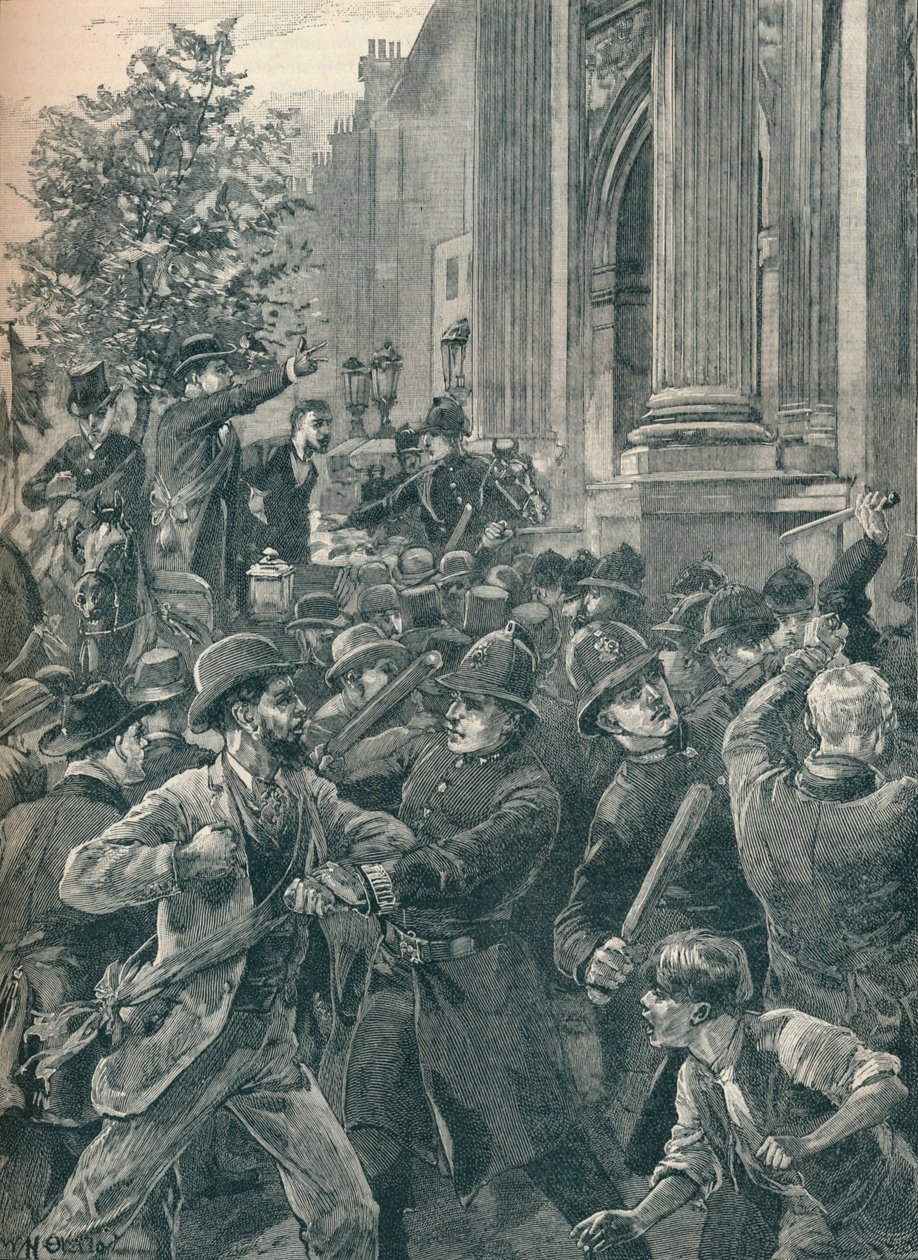Reform League Mitglieder am Marble Arch, London, 1866, 1906 von Unbekannt