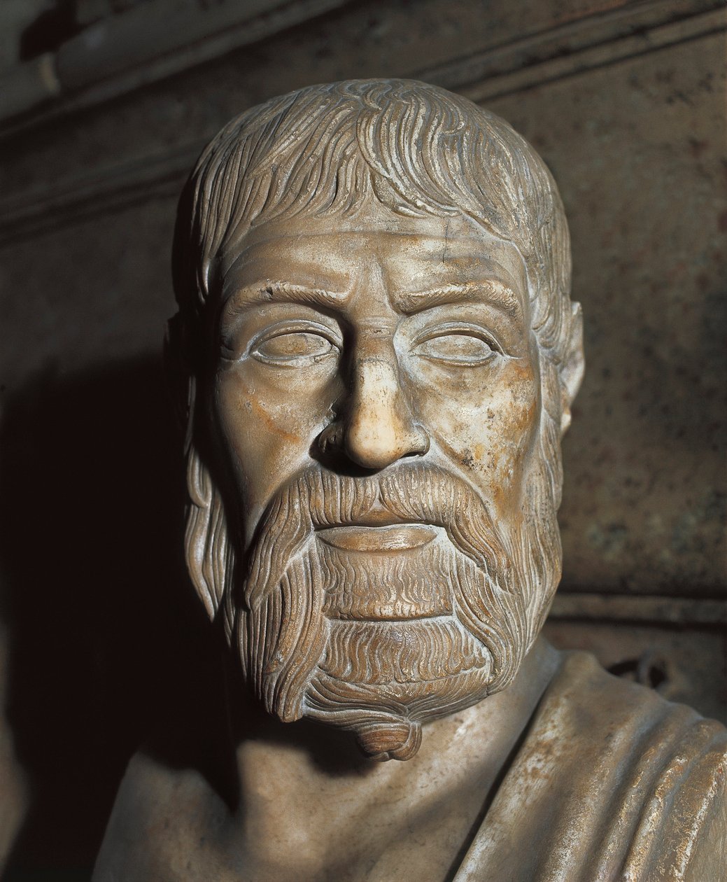 Darstellung von Pausanias (5. Jahrhundert v. Chr.), spartanischer General und Politiker. Büste. von Unbekannt