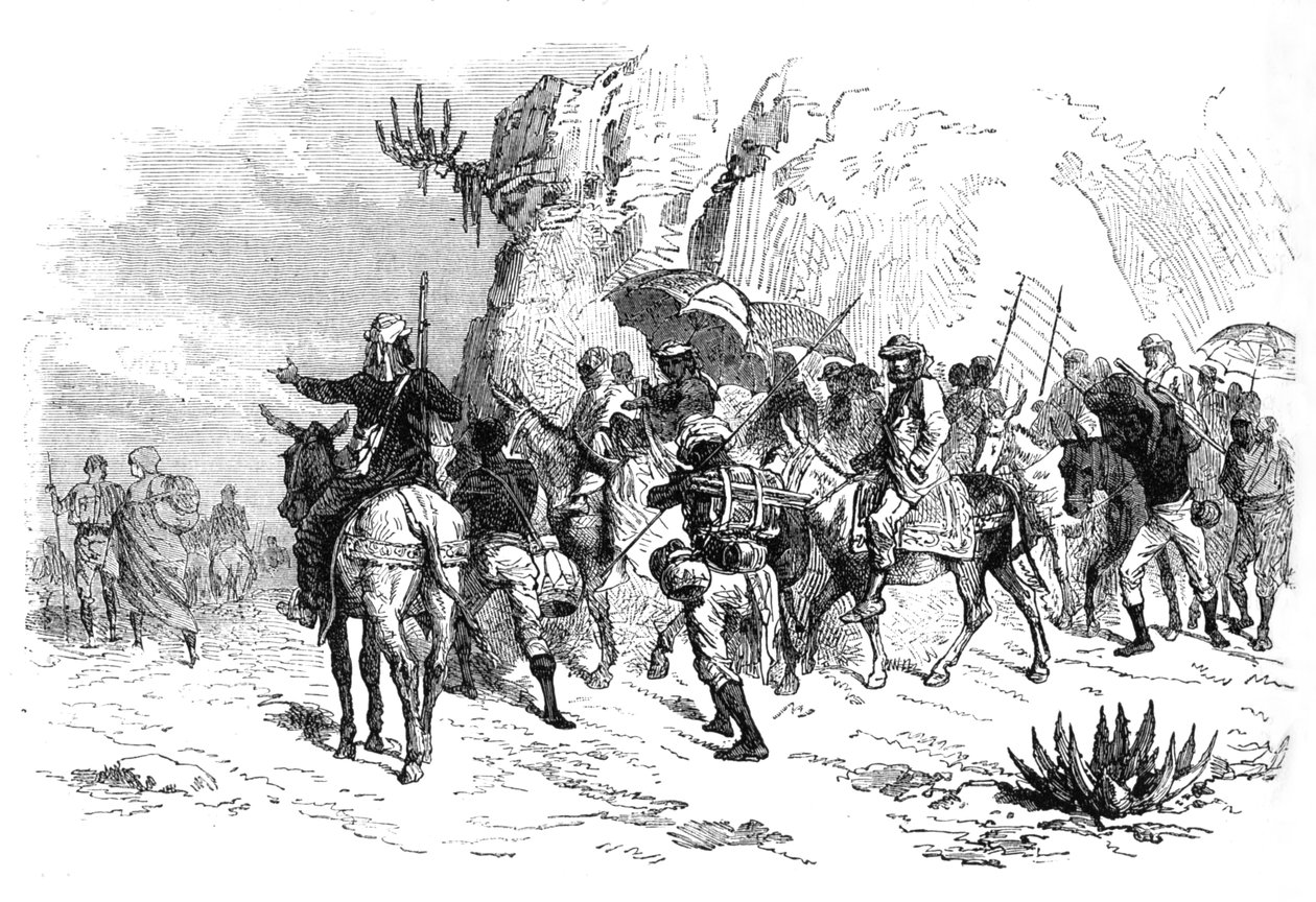 Rückkehr der abessinischen Gefangenen, ca. 1880 von Unbekannt