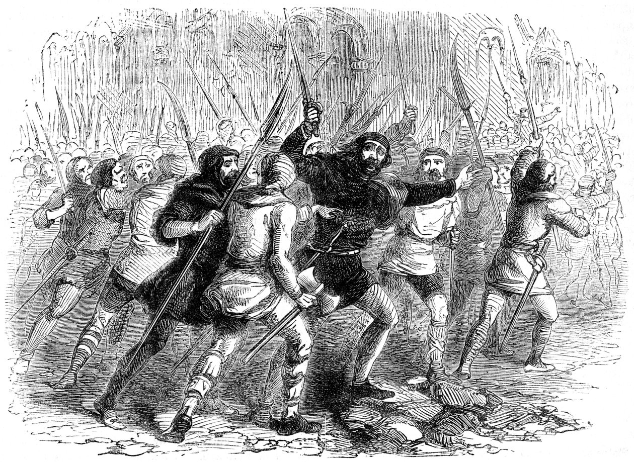 Aufstand der Bürger von London gegen Matilda, 1141 von Unbekannt
