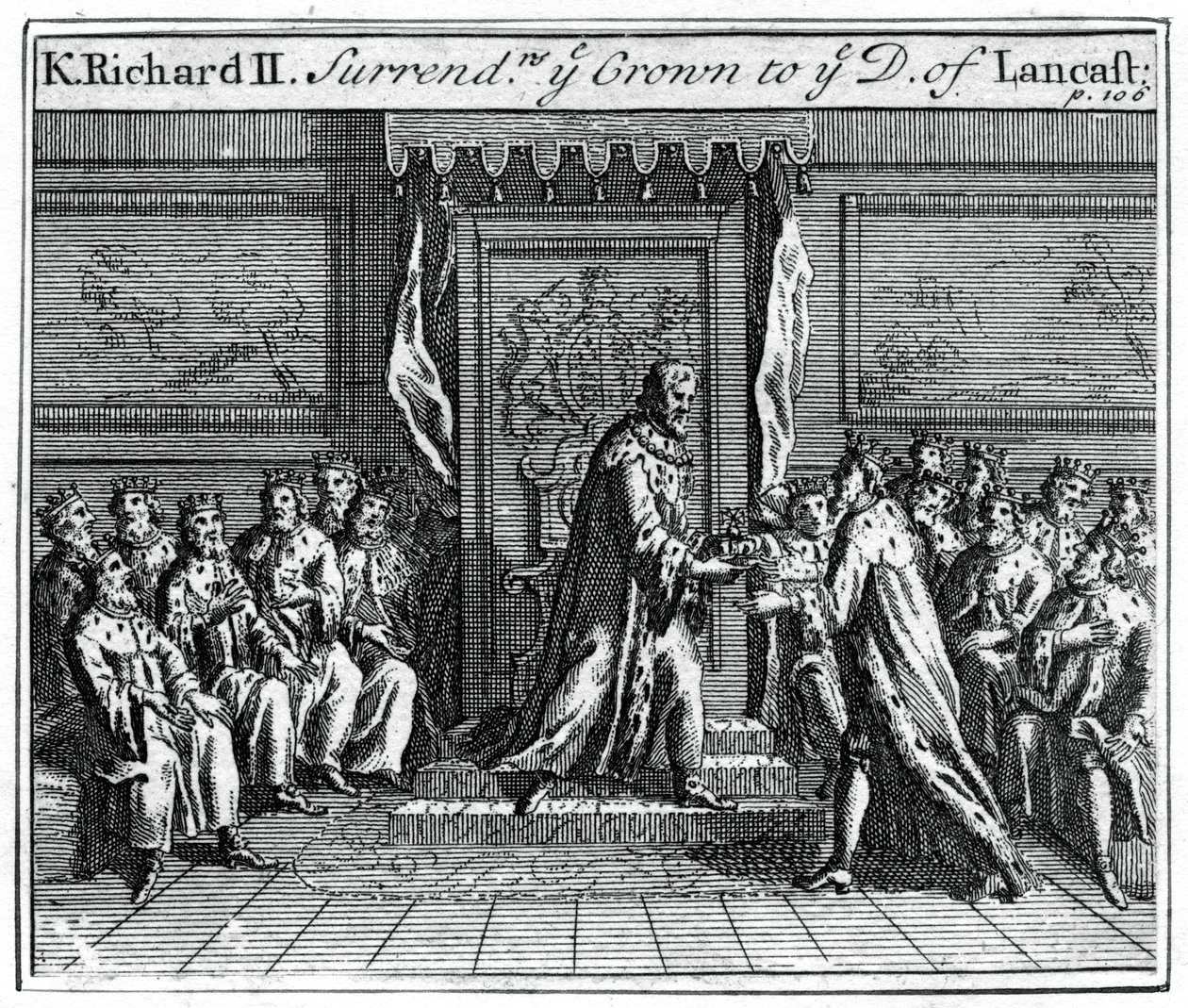 Richard II. von England gibt seine Krone ab, 1399 von Unbekannt