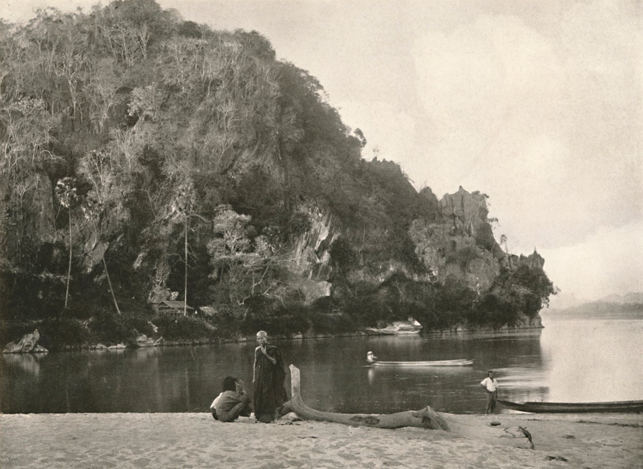 Flusslandschaft - Die zweite Engstelle, nahe Bhamo, 1900 von Unbekannt