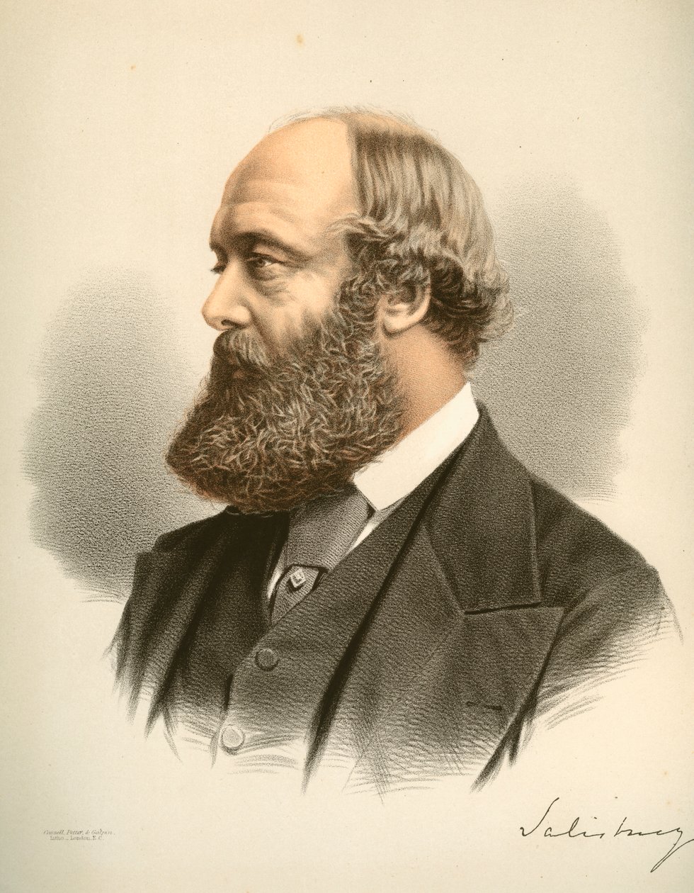 Robert Arthur Talbot Gascoyne-Cecil, 3. Marquis von Salisbury, britischer Staatsmann von Unbekannt