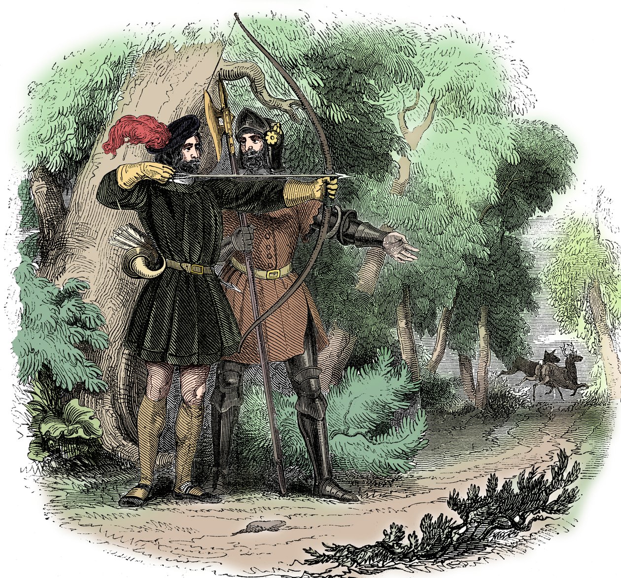 Robin Hood, legendärer englischer Volksheld und Gesetzloser und Verteidiger der Armen, frühes 19. Jahrhundert von Unbekannt