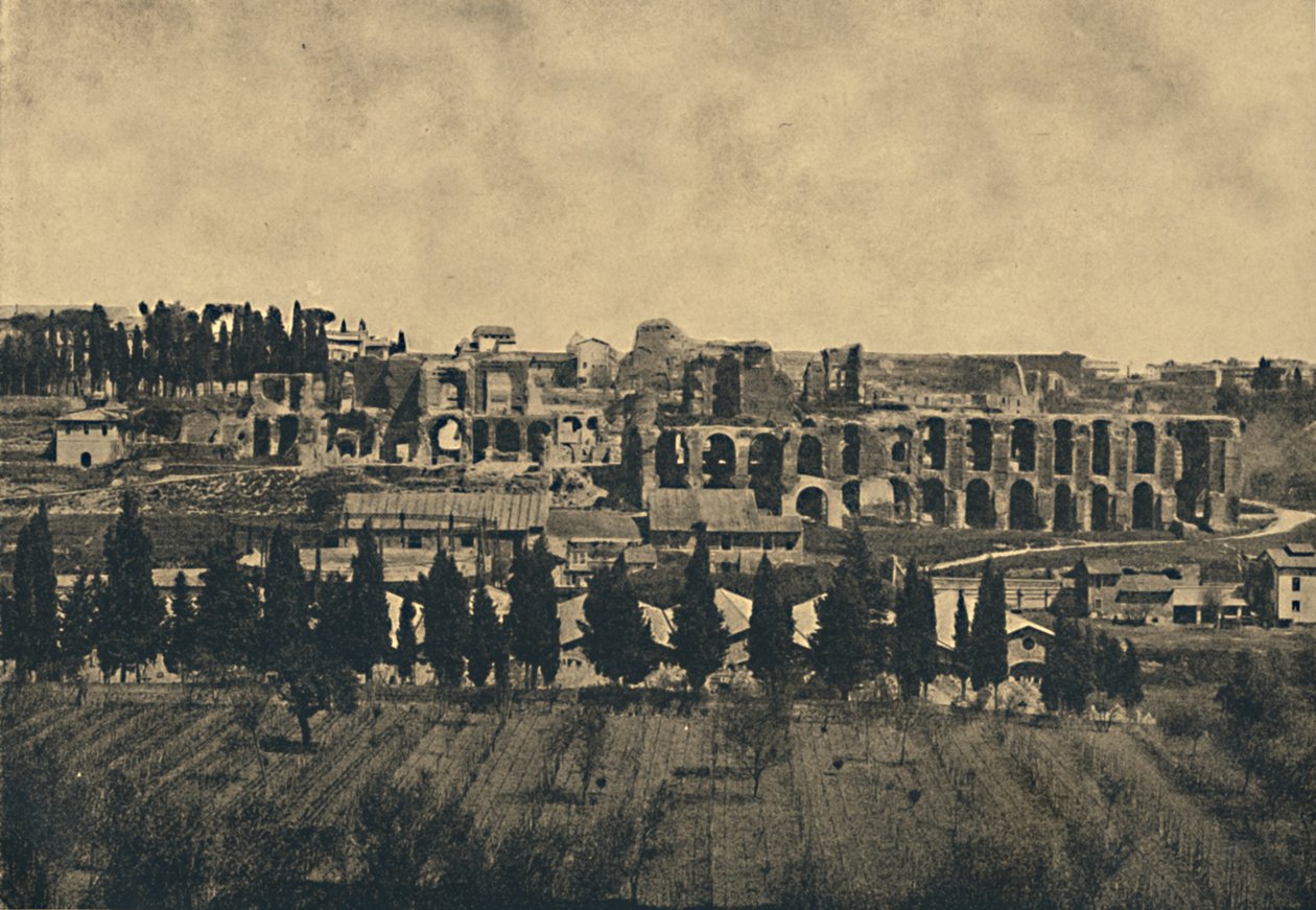 Rom - Große Überreste der Unterbauten des Palastes von Septimius Severus, 1910 von Unbekannt