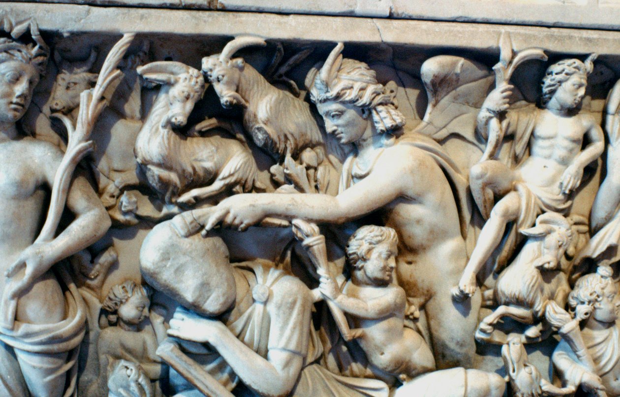 Römischer Sarkophag mit der Legende von Selene und Endymion, 230-235 n. Chr. von Unbekannt