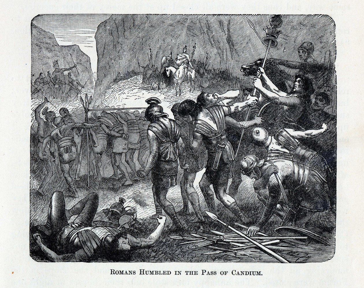 Die Römer gedemütigt im Pass von Caudium, 1882 von Unbekannt