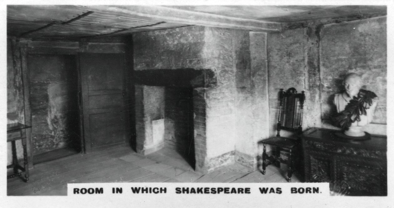 Zimmer, in dem Shakespeare geboren wurde von Unbekannt