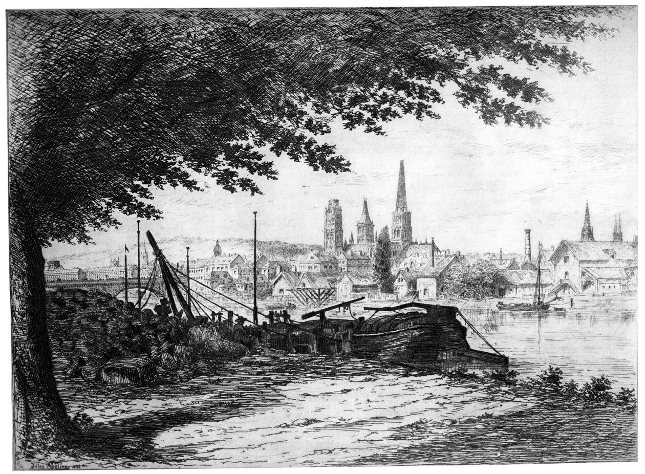 Rouen Prise du Cours-la-Reine, ca. 1865-1905 von Unbekannt