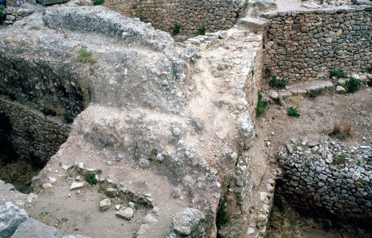 Ruinen der prähistorischen griechischen Stadt Mykene von Unbekannt