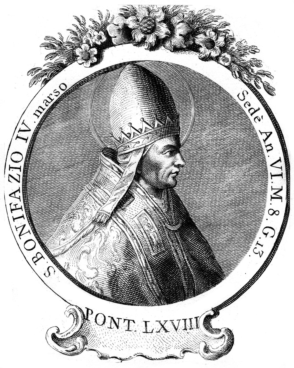 Heiliger Bonifatius IV., Papst der katholischen Kirche von Unbekannt