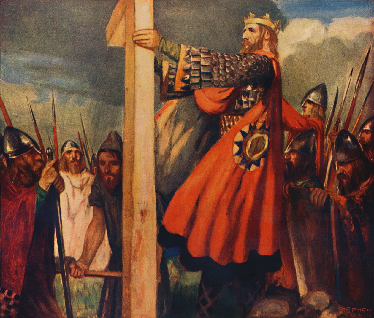 Der heilige Oswald in Hevenfelth, 1912 von Unbekannt