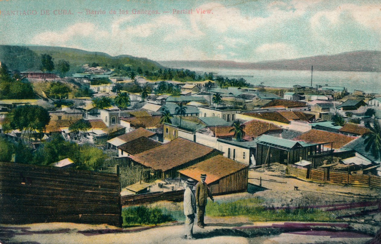Santiago De Cuba - Barrio de los Gailegos - Teilansicht, ca. 1910 von Unbekannt