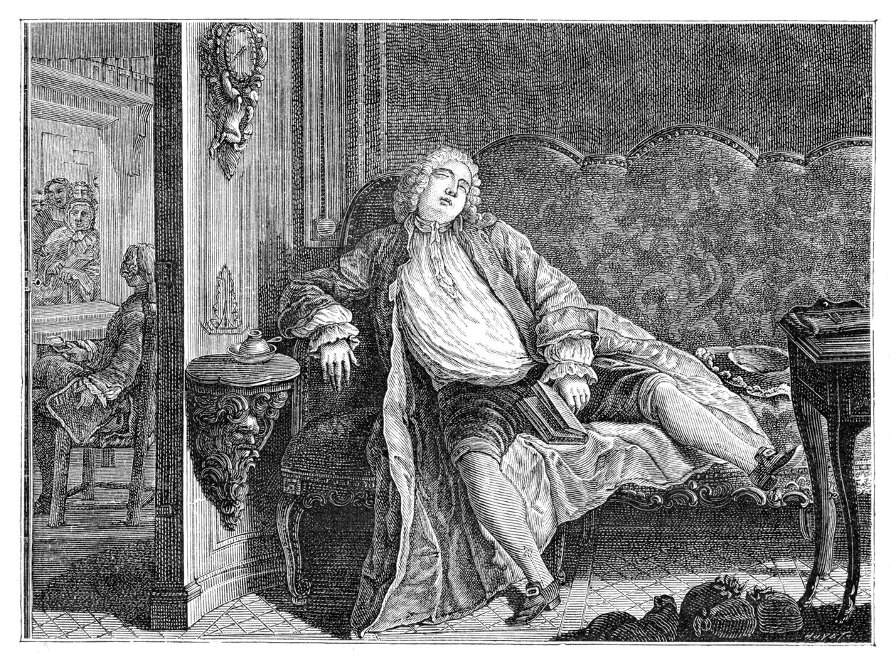 Satirische Komposition von Dumesnil, 1885 von Unbekannt