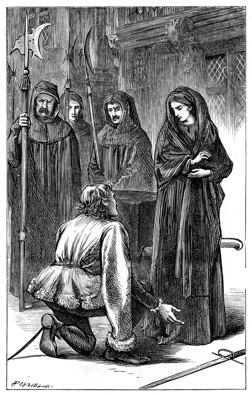 Szene aus Shakespeares Richard III, 1591 um 1870 von Unbekannt