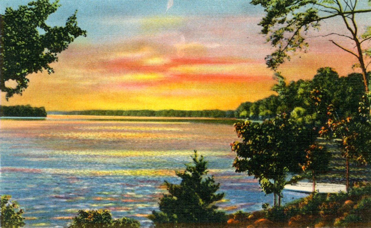 Szene am Lake Catawba, nahe Charlotte, N.C., 1942 von Unbekannt