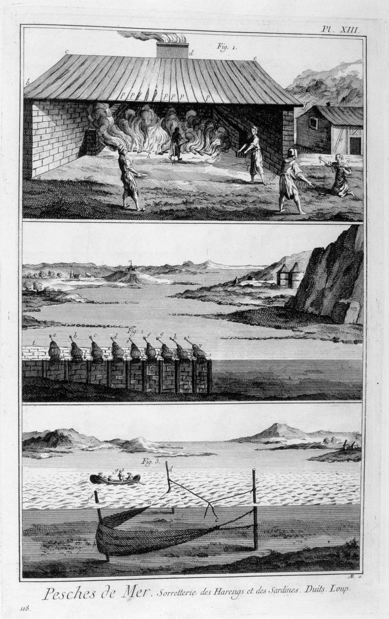 Meeresfischerei, Heringe und Sardinen, 1751-1777