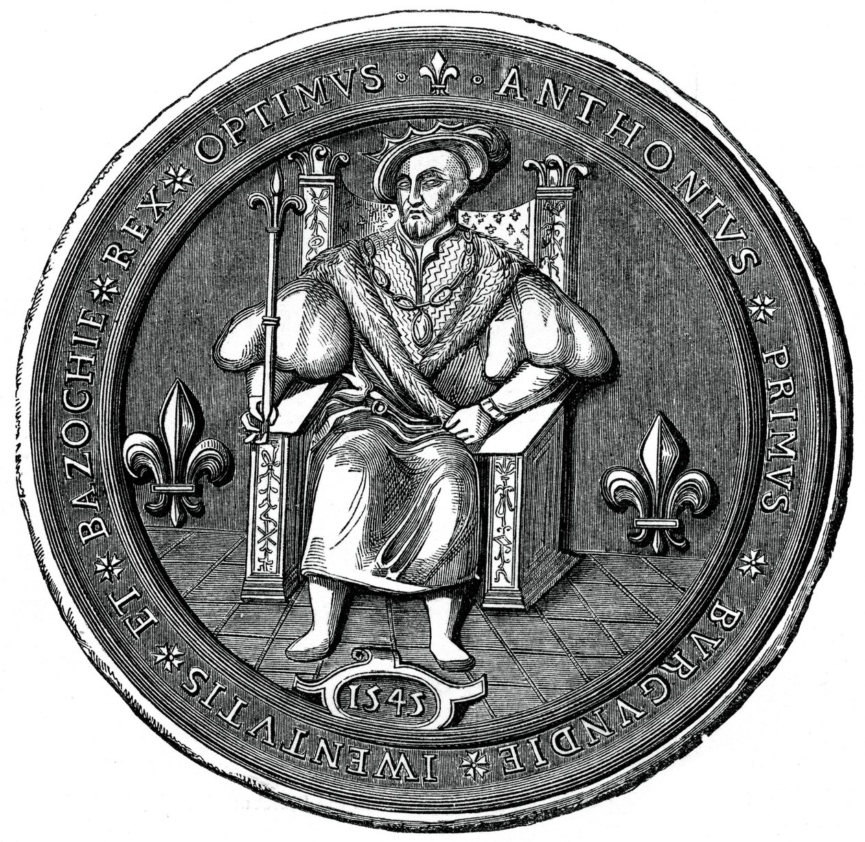 Siegel des Königs der Basoche, 16. Jahrhundert 1870 von Unbekannt
