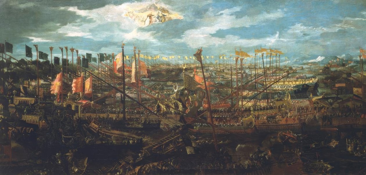 Seeschlacht bei Lepanto 1571 von Unbekannt