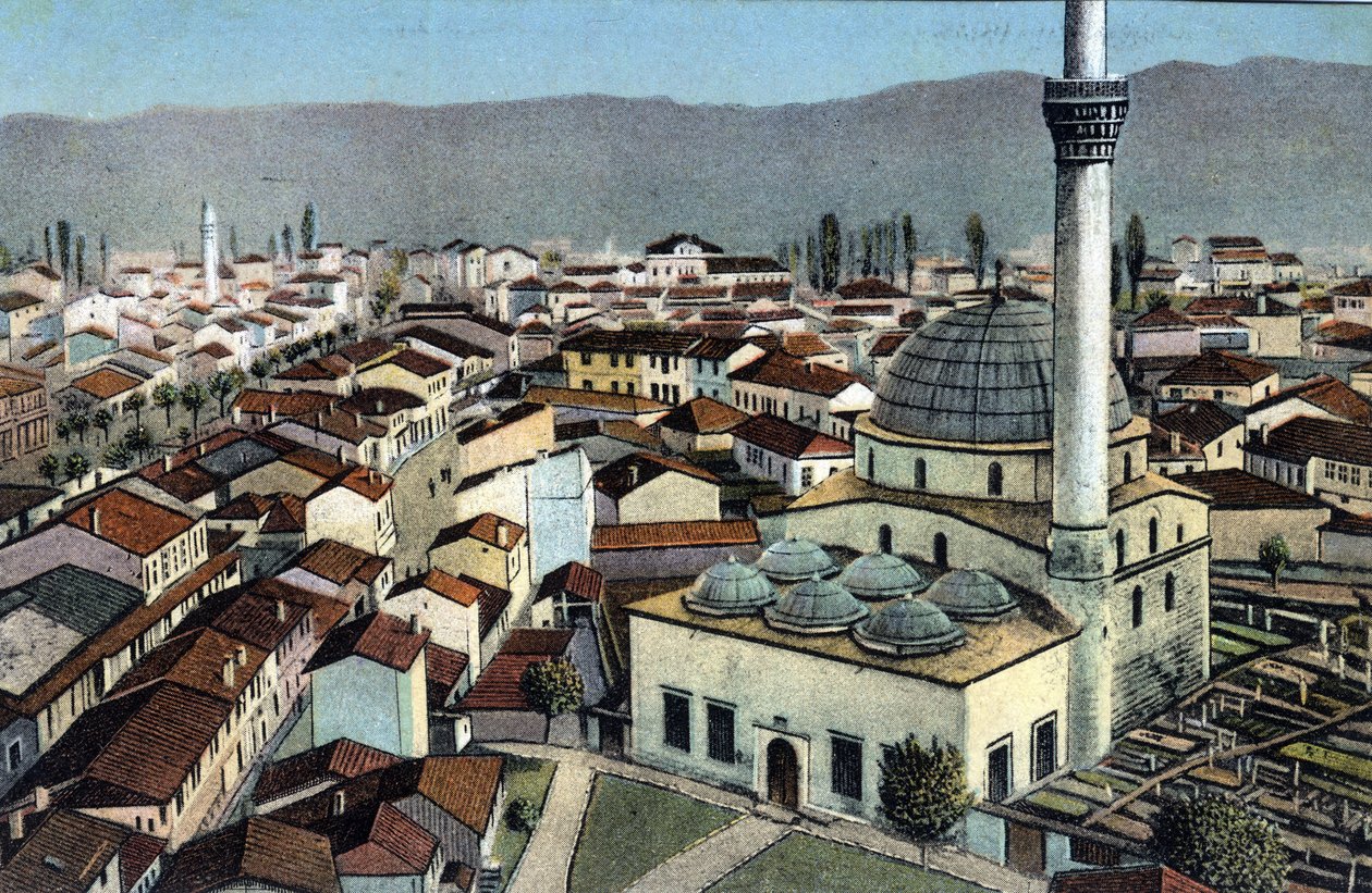 Serbien, Monastir: Ansicht einer Moschee, Monastir heißt jetzt Bitola und liegt in Mazedonien - Postkarte 1914-1918 von Unbekannt