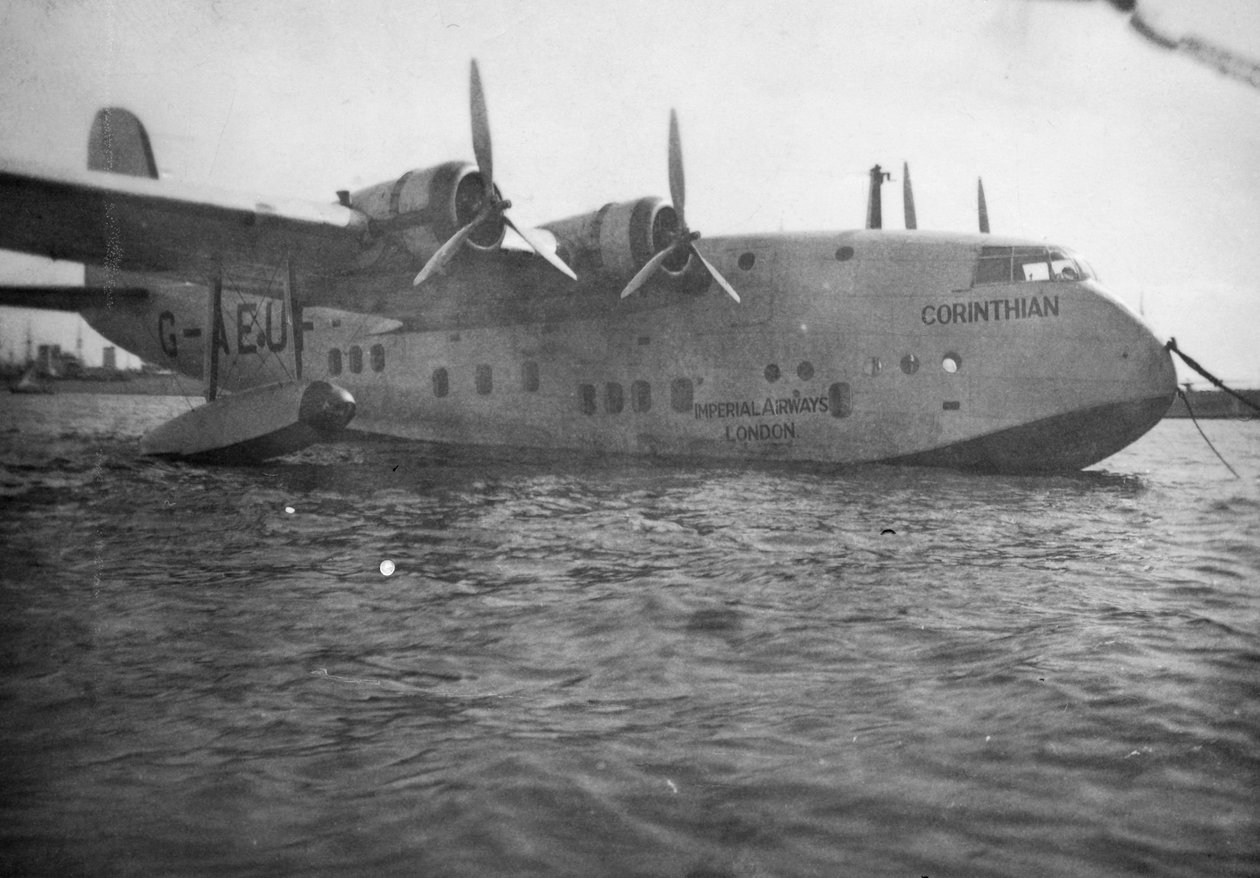 Short Empire Flugboot Corinthian, Alexandria, Ägypten, ca. 1938-1941 von Unbekannt