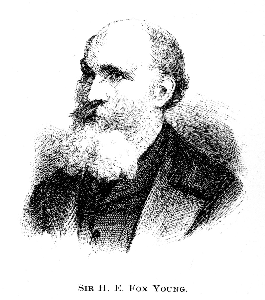 Sir Henry Edward Fox Young, 1886 von Unbekannt
