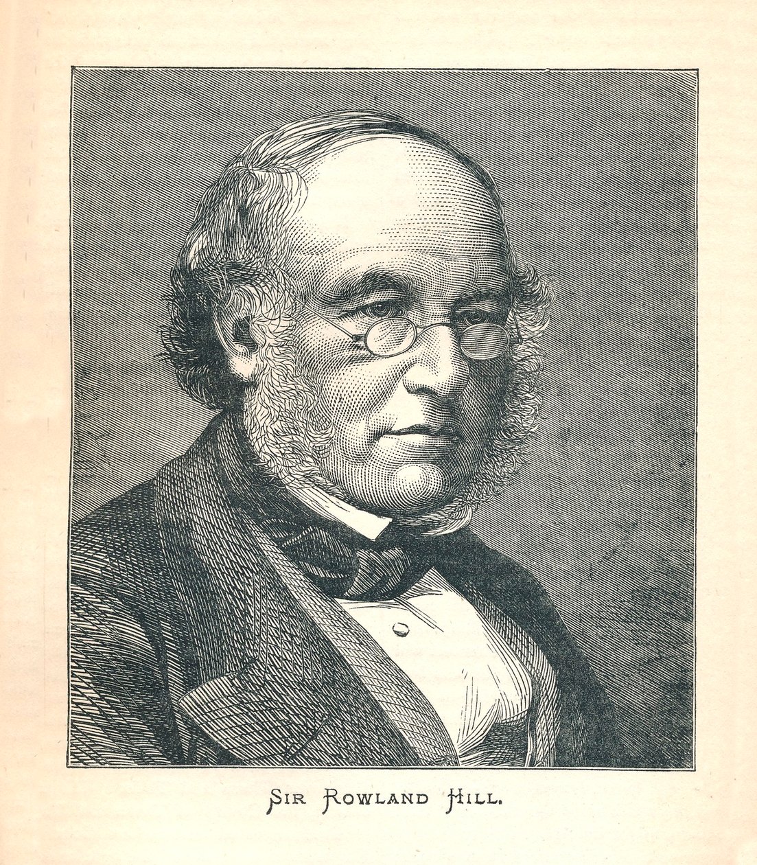 Sir Rowland Hill, Erfinder der Briefmarke, 1893 von Unbekannt