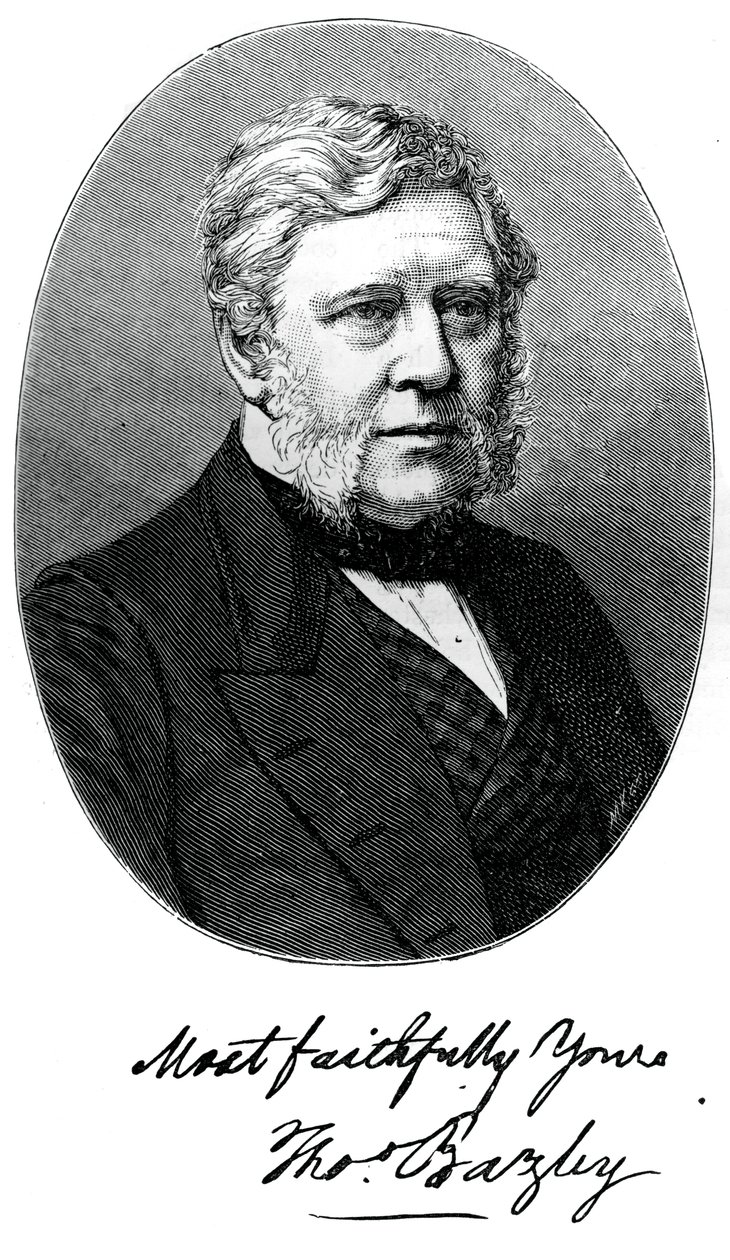Sir Thomas Bazley, 1. Baronet, britischer Hersteller und Politiker, um 1880 von Unbekannt