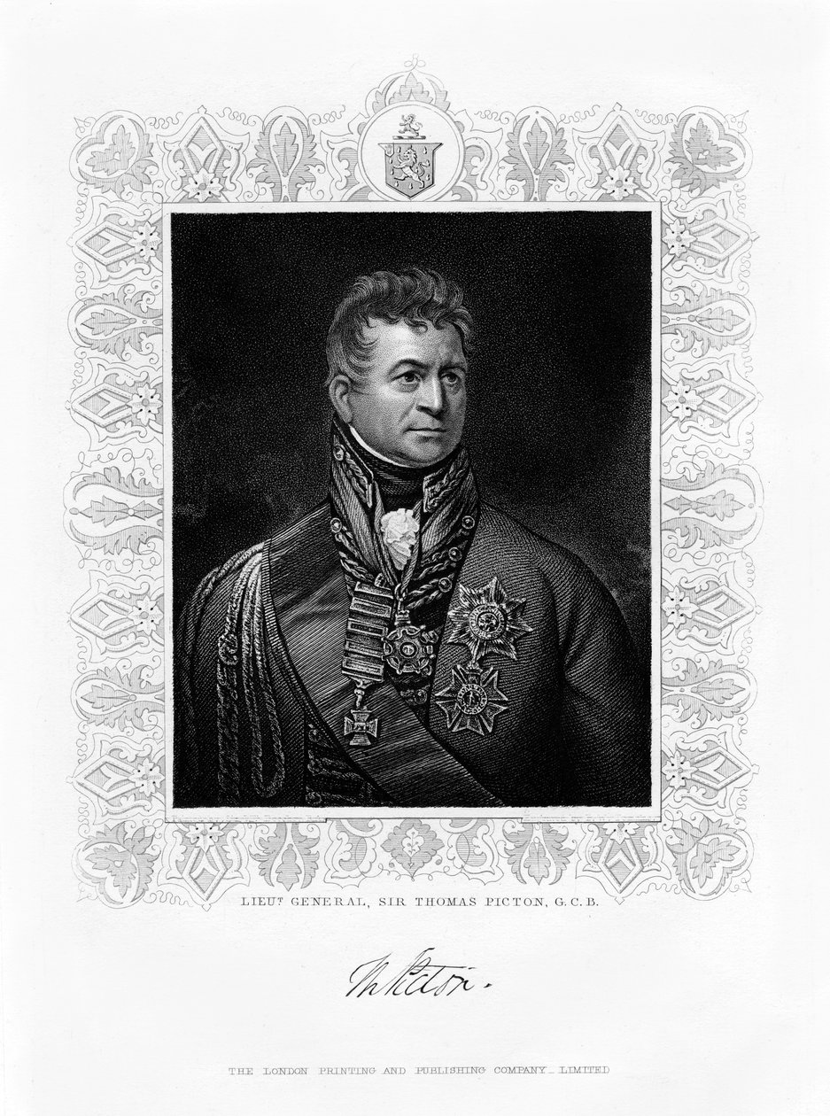 Sir Thomas Picton, britischer Militärführer, 19. Jahrhundert von Unbekannt