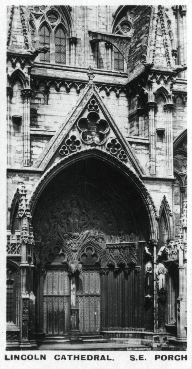 Südostvorhalle, Lincoln Cathedral, um 1920er Jahre von Unbekannt