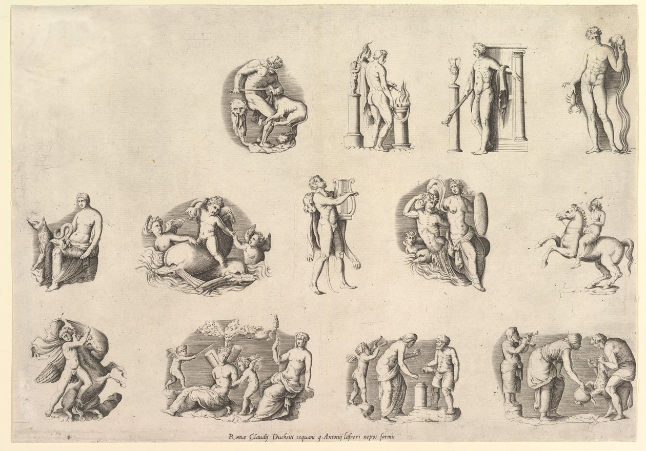 Speculum Romanae Magnificentiae: Themen nach der Antike, ausgeführt ca. 1550-77, gedruckt nach 1577 von Unbekannt