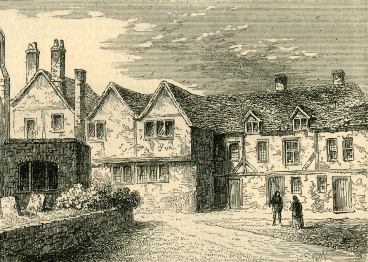 St. Katherines Hospital - Die Brüderhäuser im Jahr 1781, ca. 1872 von Unbekannt