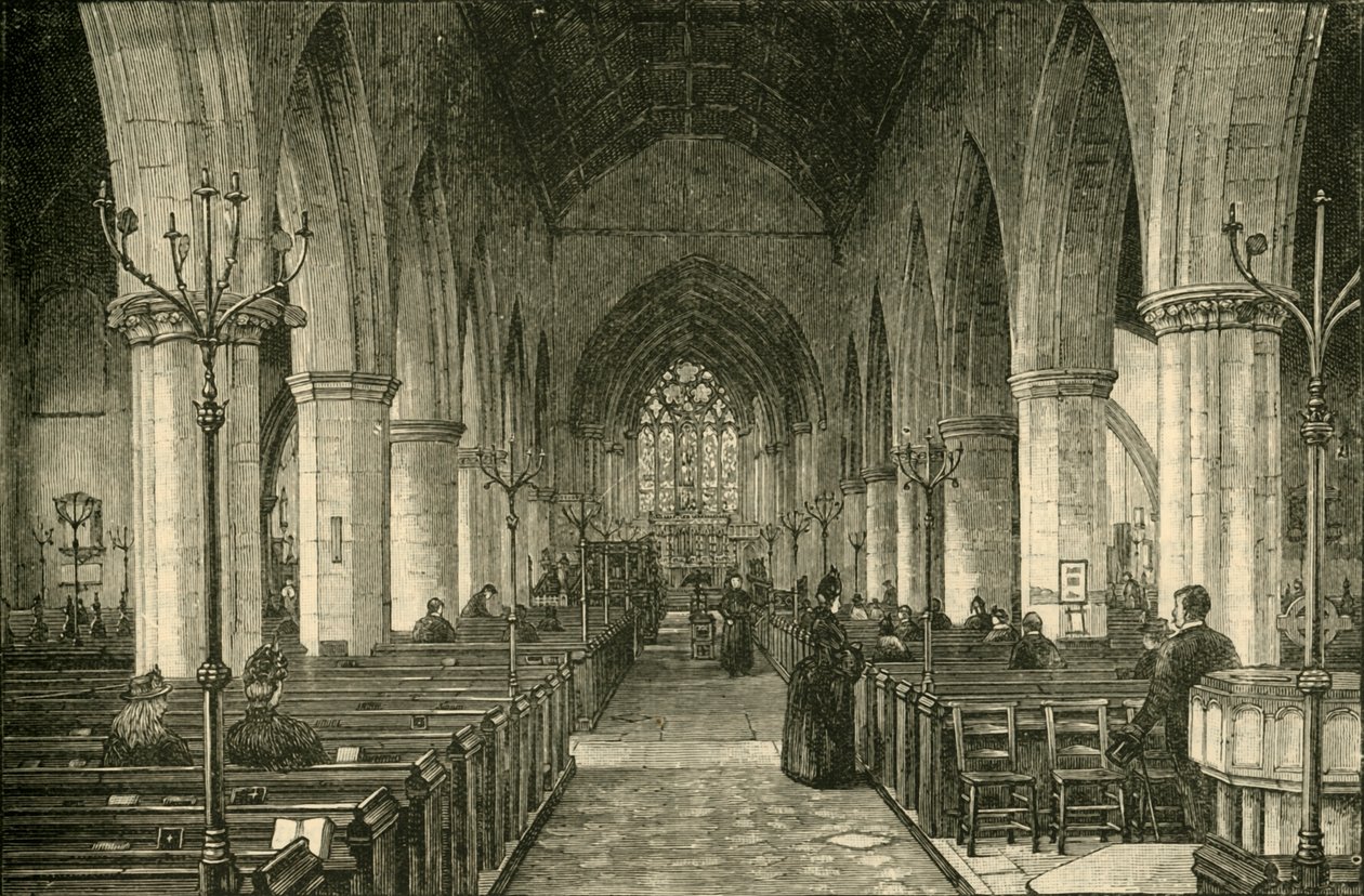 St. Nikolaus Kirche: Das Kirchenschiff, 1886, 1898 von Unbekannt